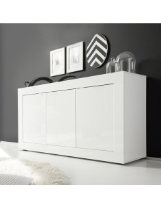 Madia 3 ante Bianco laccato lucido