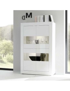 Vetrina 4 ante Bianco laccato lucido