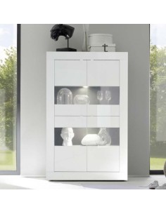 Vetrina 4 ante Bianco laccato lucido 2