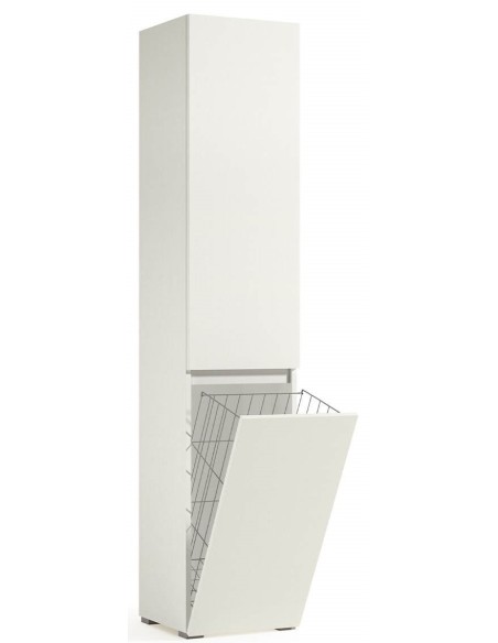 Colonna Portabiancheria 2 ante Bianco