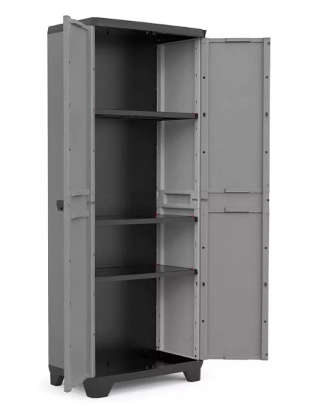 Armadio in resina 2 ante tutto piani Grigio