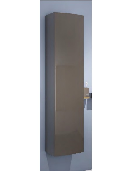 Colonna bagno sospesa con frontale curvo