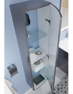 Colonna bagno sospesa con frontale curvo 2