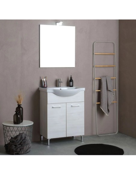 Mobile bagno con 2 ante da 65 + Specchio