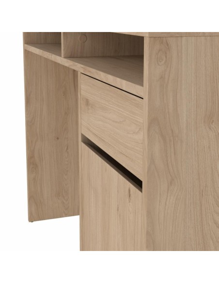 Scrivania 1 cassetto - 1 anta cm 110 rovere naturale