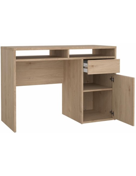 Scrivania 1 cassetto - 1 anta cm 110 rovere naturale