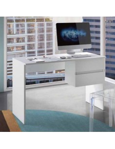 Scrivania 2 cassetti 110 cm 2 cassetti Bianco venato