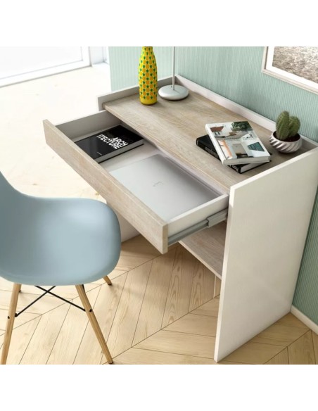 Consolle con cassetto trasformabile