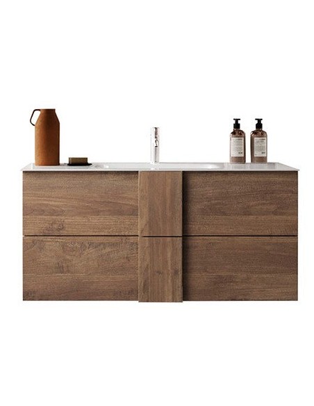 Mobile bagno cm 100 sospeso 2 cassetti Mercure (Specchio escluso)