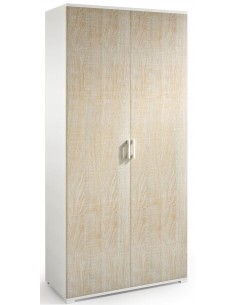 Armadio multiuso maxi capienza Bianco / Rovere