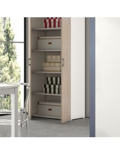 Armadio multiuso maxi capienza Bianco / Rovere 2