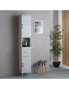 Colonna Bagno alta 2 ante /1 cassetto /1 vano