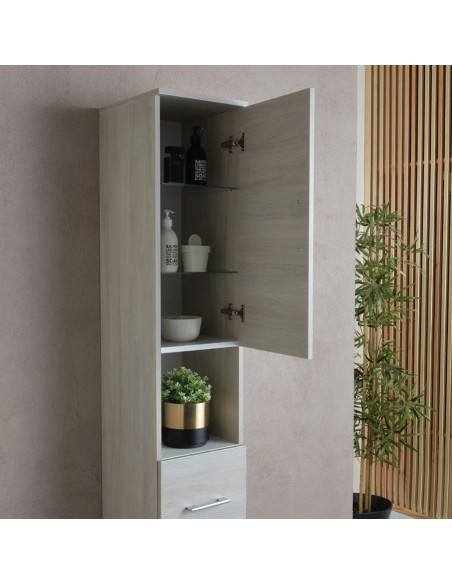 Colonna Bagno alta 2 ante /1 cassetto /1 vano