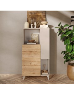 Madia 2 ante - 2 vani Cashmere / Rovere 2