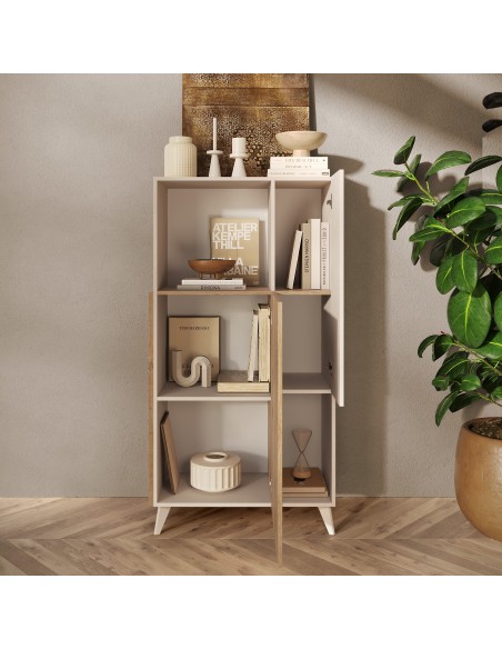 Madia 2 ante - 2 vani Cashmere / Rovere