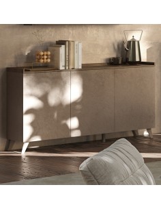 Madia 3 ante con top a vassoio Bronzo / Mecure