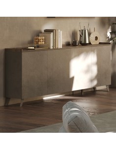 Madia 4 ante con top a vassoio Bronzo / Mercure