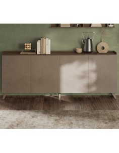 Madia 4 ante con top a vassoio Bronzo / Mercure 2