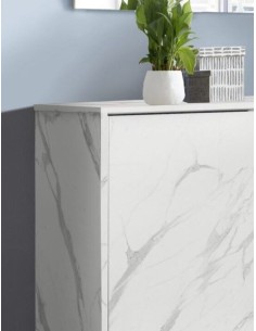 Madia 2 ante Marmo bianco 2