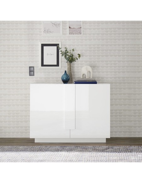 Madia 2 ante Bianco laccato cm 121