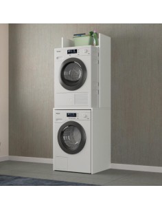 Mobile porta lavatrice e asciugatrice Bianco