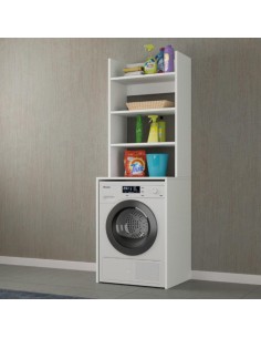 Mobile porta lavatrice e asciugatrice Bianco 2