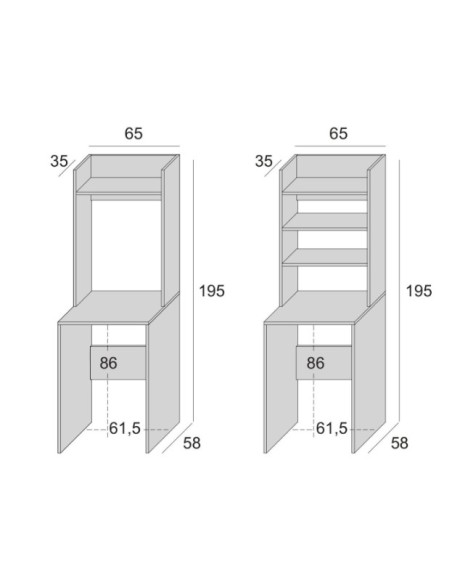 Mobile porta lavatrice e asciugatrice Bianco