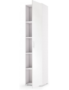 Colonna multiuso 1 anta Bianco venato 2