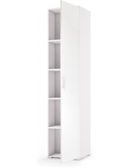 Colonna multiuso 1 anta Bianco venato