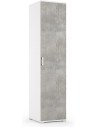 Colonna multiuso 1 anta Bianco venato/Cemento