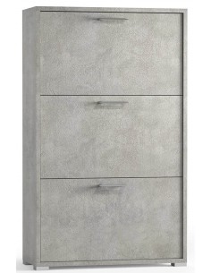 Scarpiera 3 ribalte Doppia profondità / Doppia capienza  Cemento