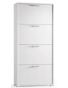 Scarpiera 4 ribalte doppia capienza / doppia profondità Bianco venato 2