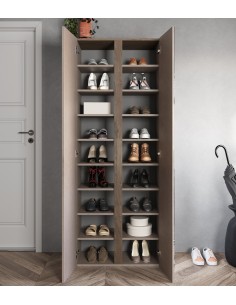 Mobile ingresso scarpiera con anta a specchio Bronzo 2