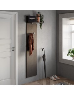 Pannello ingresso appendiabiti con 2 ganci appendiabiti Bronzo