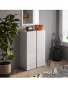 Mobile ingresso scarpiera 2 ante Bianco laccato / Rovere kadiz