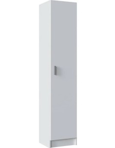 Armadio 1 anta singola Bianco opaco 2