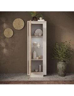 Vetrina 1 anta Cashmere/Rovere kadiz 2