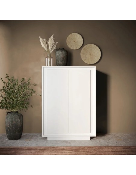 Madia 2 ante alta Bianco opaco