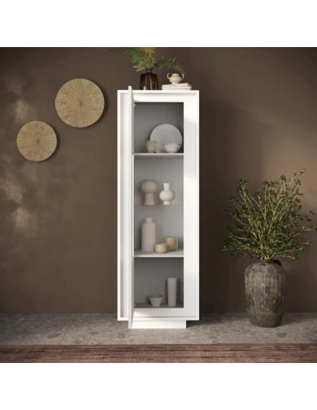 Vetrina 1 anta Bianco opaco