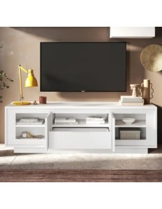 Porta TV  2 ante - 1 cassetto Bianco opaco 2