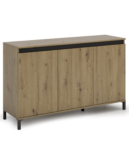 Madia 3 ante Rovere artisan su piedini