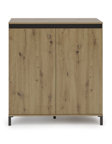 Credenza 2 ante Rovere artisan su piedini (Versione alta)