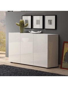 Madia 3 ante Bianco laccato