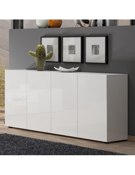 Madia 4 ante Bianco laccato