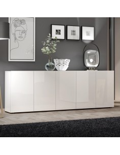 Madia 5 ante Bianco laccato cm 225 2