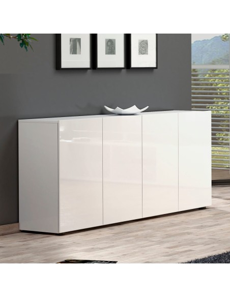 Madia 4 ante Bianco laccato