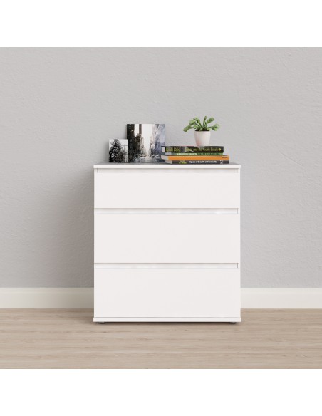 Cassettiera 3 cassetti bianco
