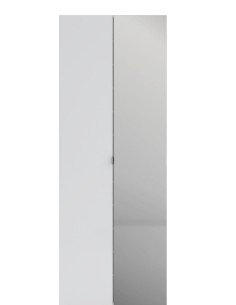 Scarpiera 2 ante (1 specchio)  Bianco laccato 2