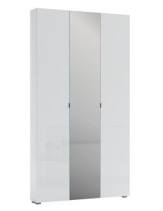 Scarpiera 2 ante + 1 specchi Bianco laccato 2