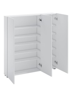 Scarpiera 3 ante bassa Bianco laccato Slim 2